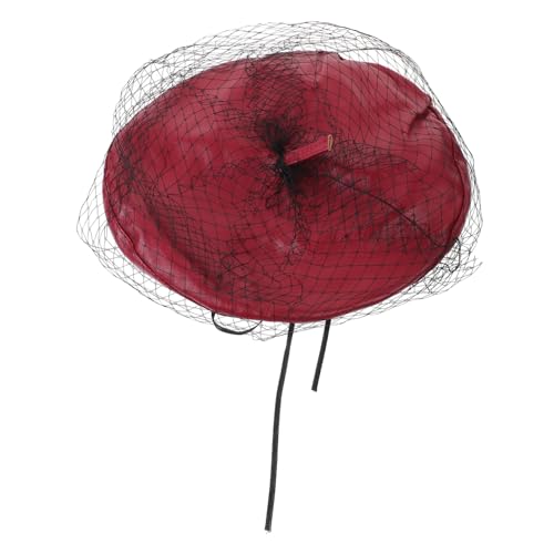 BESPORTBLE Béret Français Classique pour Femme Chapeau Uniforme Décoratif Mode Voile Élégant