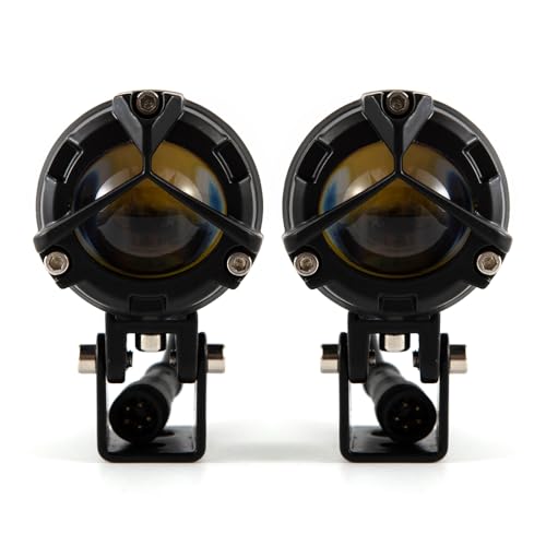 Faros auxiliares de moto homologados universales con luces LED de alta densidad para chopper 4