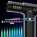Multipurpose Butane Torch, MDee Kitchen Culinary Torch, Refillable Lighter, Adjustable Flame Blow Torch, with Safty Lock, Perfect for Baking, Welding, DIY Crafts and more(Black,Gas Not Included)