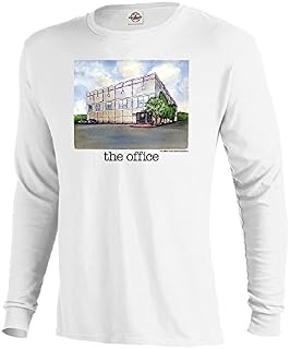 The Office Pam's Watercolor Adult Long Sleeve T-Shirt - White - Medium