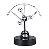 Perpetual Motion Desk, Physics Simulation Movement Semi Globe Shape Revolving Gadget Electronic Shake Wiggle Device Kinetic Art for Office Adults Women Men Swing Ball Home Table Ornament Gift
