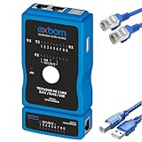 Testador de Cabo RJ45 RJ11 USB | Rede e Impressora | LED Sequencial | Exbom FEPRO-TR230