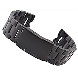 Gdluck Metal Watchband Strap Bracelet for Moto 360 1st Gen Smart Watch with Tools (Black Color)