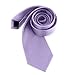 JUNMEISI Lilac Lavender Ties For Men Solid Pure Color Tie 3.15