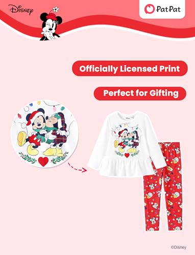 Image of Disney Minnie Mouse Frozen Princess Marvel Toddler Girls Clothes Long Sleeve Sweatshirt + Leggings 2pcs Outfits Set 2-6Y