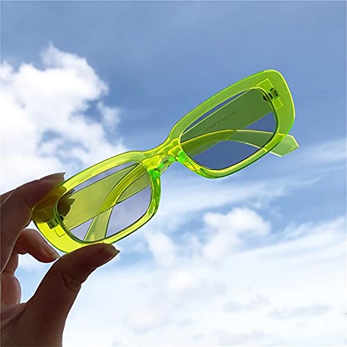 ADE WU Rectangle Sunglasses for Women Men Retro 90s Trendy Narrow Rectangular Sun Glasses Fashion Y2K Unisex Stylish3