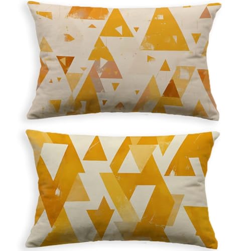 Housse de coussin rectangulaire 80x100cm velours orange lot de 2 décor maison - 3