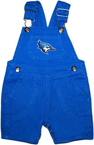 Creative Knitwear Creighton University Bluejay Baby and Toddler Short Leg Overalls