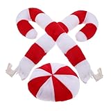 EPIGEIST 車用クリスマス装飾トナカイの角と鼻 耐久性ファブリック素材 簡