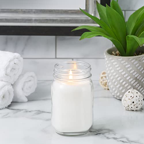 Mason Jar Candle Farmhouse Decor | Fall Scented Candle With Soy Wax Blend | Long Lasting Aromatherapy Candle For Home Fragrance | Decorative Glass Jar With Lid, Homemade Muffins, 12 Oz #TOP1
