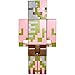 Majong Minecraft Zombie Pigman Large Scale Action Figure, 8.5 Inches