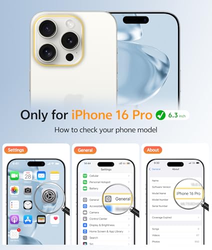 Image of FNTCASE for iPhone 16 Pro Case: [Compatible with Magsafe] Translucent Matte Cases with [Full Camera Protection] [Screen Protector] Military Grade Shockproof Protective Phone Cover - White