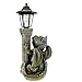 Estatua Resina Jardín Dragón Con Luz Solar Figura Dragón Blanco