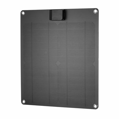 Acouto 15W 5V/12V Panel Solar de la Batería del Automóvil con Puertos de Salida de la Cadena de USB Batería y Mantenedor de Goteo Portátil y Mantenedor para Automóvil (4)