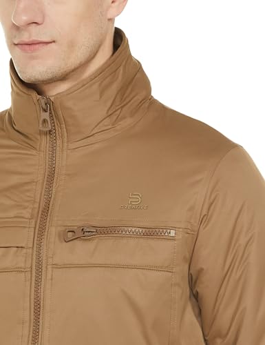 Image of Qube By Fort Collins Men's Winter Jacket - Padded Casual Jacket for Men | Full Zip High Neck Jacket with Stand Collar, Chest Zip Pocket & Side Pockets for Office, Winter Wear, Travel & Daily Use