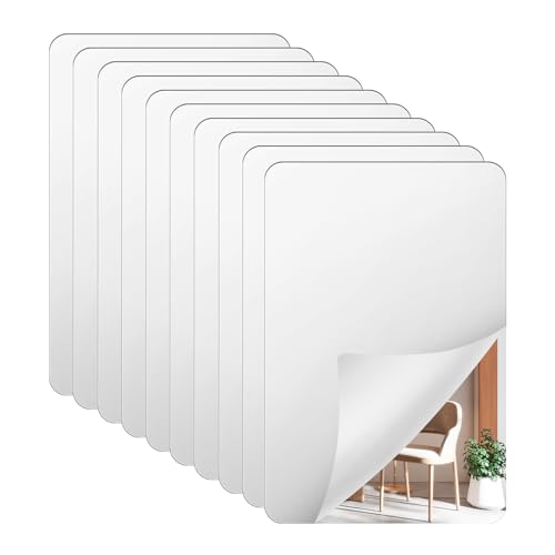 Acryl Klebespiegel, 10 Stück 15x10cm Selbstklebende Spiegel...