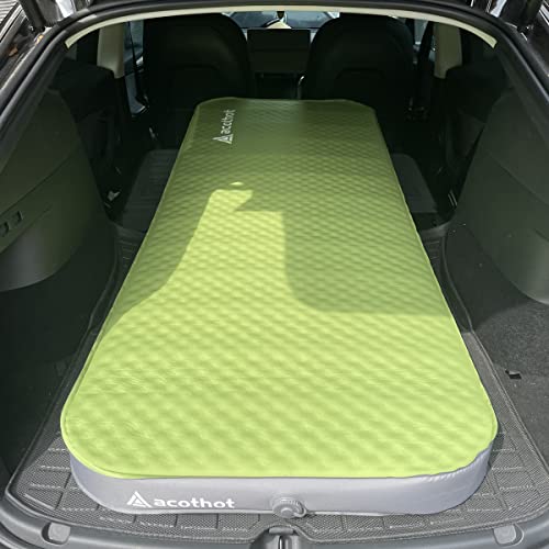 Acothot Self-Inflating Sleeping Pad - 4” Ultra-Thick Foam Interior, Insulated Camping Mattress With Pump Sack For Tent, Car, Truck, Van, Home - Portable Roll-Up Bed For 4-Season Comfort (Single) #TOP2