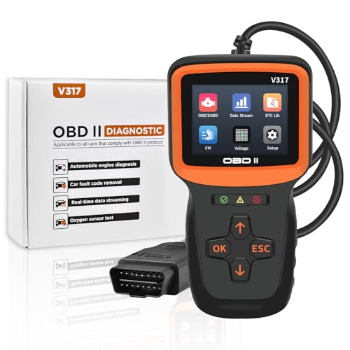 MuHize OBD 2 Scanner - Universal Code Reader Engine Fault Code Reader Scanner Professional Enhanced OBDII/EOBD Diagnostic Scan Tool Color Screen Accurately Live Data Analyzer for Vehicles After 1996