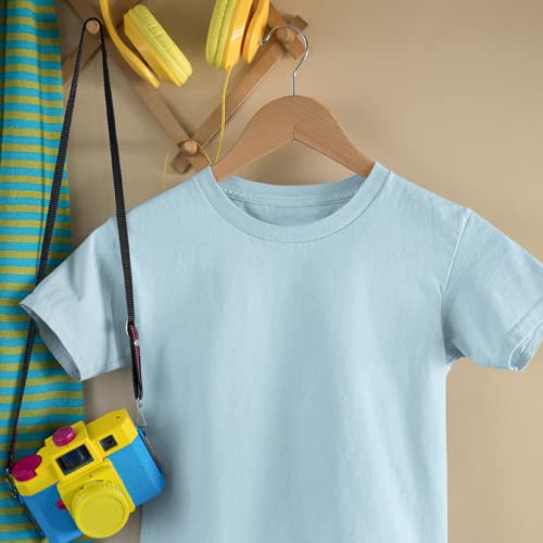 Image of Boys Tshirt Tshirts for Kids Boys Kids t Shirts fr Boys Organic Cotton Short Sleeves Round Neck Regular Fit T-Shirt for Baby Boy Solid Plain T-Shirts Boy