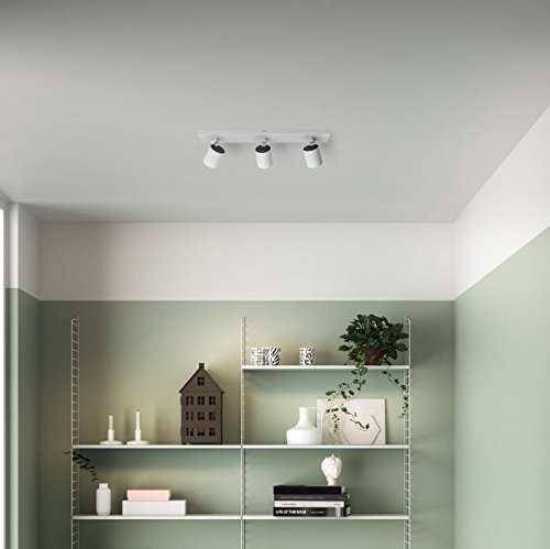 Philips Plafonnier LED Philips myLiving, 3,5 W, avec ampoules incluses, Métal, weiß, Integriert 3.5 wattsW 230 voltsV 24 x 24 x 10.9 cm Blanc