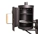 TAINO YUMA Pro XXL 110kg Smoker BBQ massiver Räucherofen Holzkohle 3,5mm Stahl schwarz