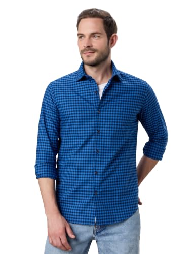 Image of Symbol Premium Men's Checkered Casual Shirt - Regular Fit | Full Sleeve | Pure Cotton (Available in Plus Sizes)