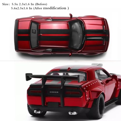 Hellcat Kit de Auto Ensamblable 1:36 Rojo miniatura 2