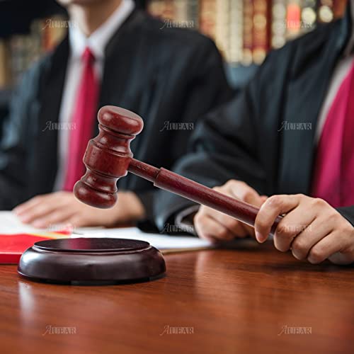 Auear, 4 Pack Gavel Prop Mini Wooden Judge Gavel Prop Justice Costume Accessories For Auction Sale #TOP5