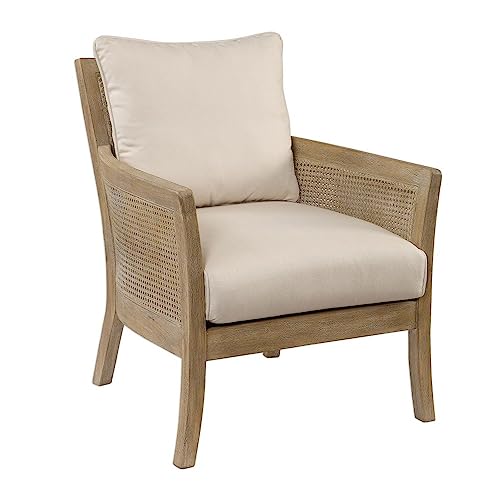 Sillón Plegable Textil Color Blanco Crema miniatura 4