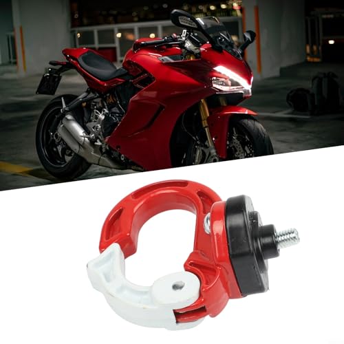 Motorrad-Gepäckhaken aus Aluminiumlegierung für Helmaufbewahrung und Zubehör zum Aufhängen an Motorrädern (rot)