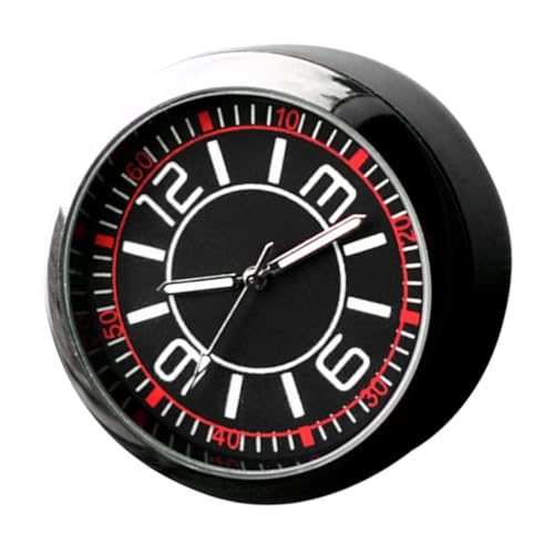 Cabilock Bootsuhr Auf Dem Armaturenbrett Autouhr Kleine Uhr Deko Uhr Armaturenbrettuhr Fürs Auto Fahrzeuguhr Fürs Armaturenbrett Batteriebetriebene Uhr Mini Uhr Schwarz Mattiert