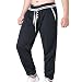 Produktbild Hosen Herren, Sunday Sports Jogginghosen Designer Trainingshose Stoff Regular Fit Herren Hose Freizeit Men Kleidung Casual Jogger Lange Jägerhose (Schwarz, L)