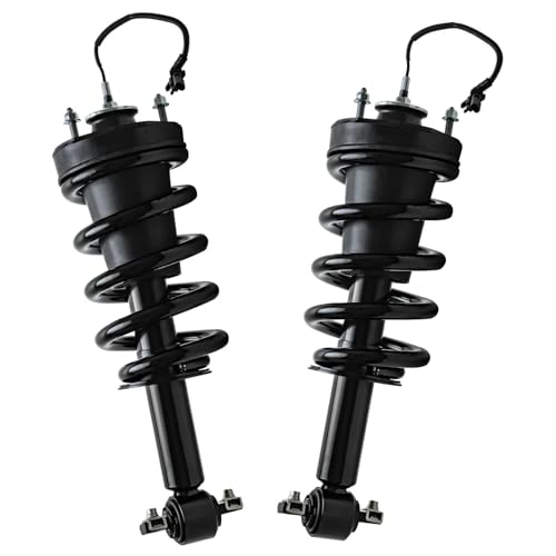 Image of Detroit Axle - 4pc Struts Shocks for Chevrolet Suburban Tahoe GMC Yukon XL Cadillac Escalade ESV, 2 Front Struts Coil Spring Assembly 2 Rear Shock Absorbers Replacement Suspension