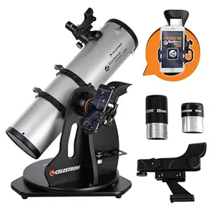 Celestron StarSense Explorer 130mm Tabletop Dobsonian Smartphone App-Enabled Telescope Works with StarSense App to Help You Find Nebulae, Planets & More iPhone/Android Compatible