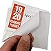 Bulk 100 Pack - Windshield Parking Permit Holder - Clear Adhesive Tag Pouch - Vinyl Plastic Document Protector Holds Large Parking Placard, Pass, Decal or Sticker (4 x 3) by Specialist ID