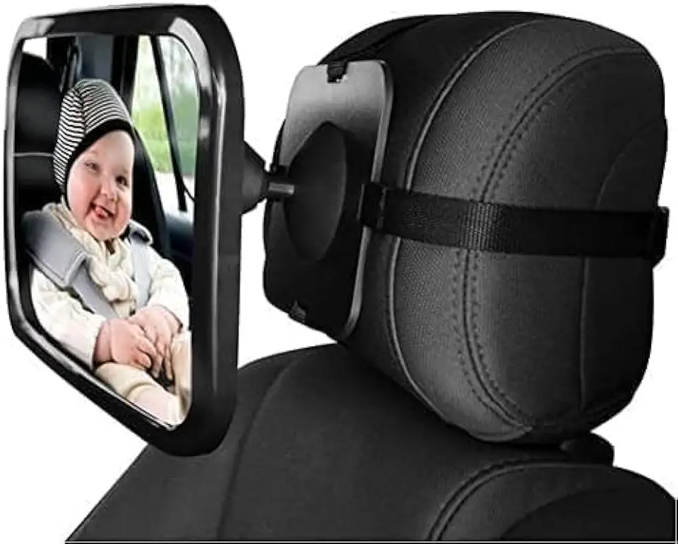 Espelho Retrovisor 360 Ajustável Para Automóvel, Motorista e Banco Traseiro - Back Seat