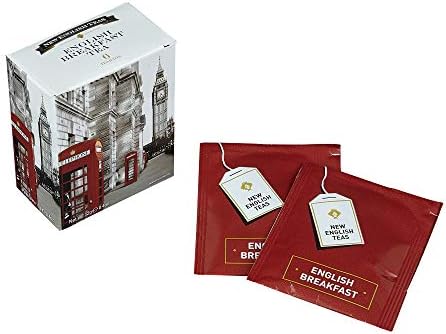 Black And White Red Telephone Box Breakfast Tea 6 Teabag Carton