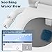 Dual Nozzles Bidet, ANBSR Ultra-Slim Bidet Attachment for Toilet (Feminine/Posterior Wash) Non-Electric Cold Water Toilet Seat Bidet with Adjustable Pressure Control