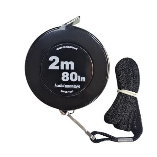 1 cinta métrica retráctil, 2 m, suave, flexible, doble escala, cinta métrica de sastre para cuerpo, costura, artesanía