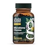 Gaia Herbs Microbiome Cleanse - with Black Walnut, Sweet Wormwood, Oregano & Peppermint - Support for a Balanced GI Tract & Digestive Health* - 60 Vegan Liquid Phyto-Capsules (60 Servings)