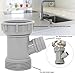 AOMUCH Kitchen Sink Drain Pipe Adapter Wye, Y-Shaped Strainer Connector Waste Outlet Male Female Thread Fitting for Tubular Drain Applications 1-1/2 Inch, With Dishwasher Input