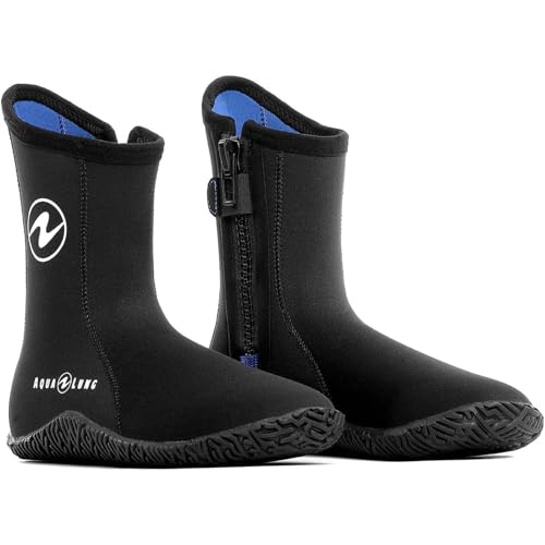 Aqualung 3mm Echozip Dive Boot Black / Blue 10