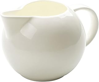 Liudan Kitchen sosjerka, mały, biały dzbanek na mleko, ceramiczny dzbanek na mleko, kubek do kawy i mleka, mini miseczka na mleko