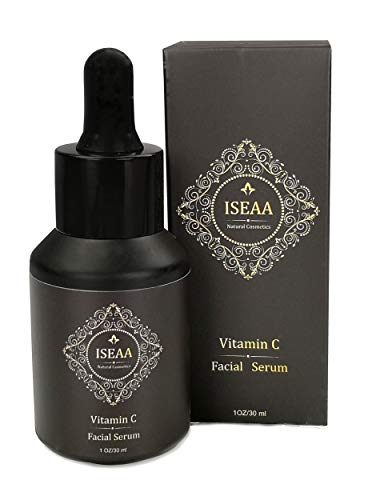 Vitamin C Serum- 20 % de vitamina C con ácido hialurónico y vitaminas C+E, tratamiento para la piel del rostro, combate las ojeras y las arrugas. Suero Hidratante, No graso, Tonifica y Reafirma 30ml