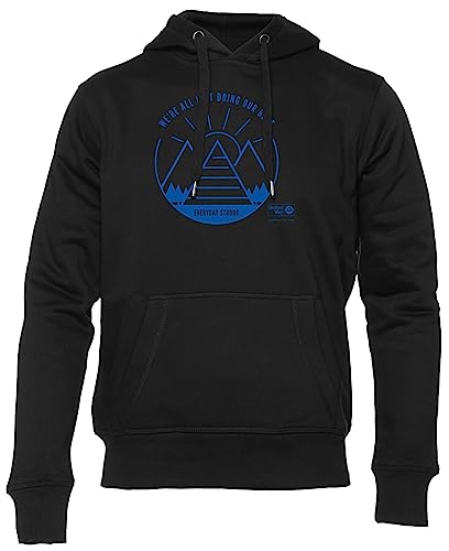 Sweat à capuche noir unisexe Everyday Strong fini les vêtements inconfortables au quotidien