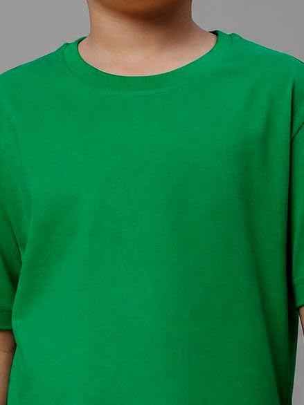 Sale Mart Boys' & Girls' T-Shirt (BPBTS-85_Green_9-10 Years) 2