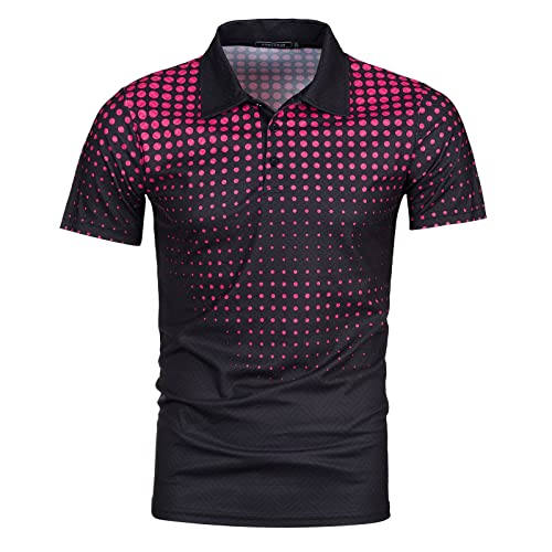 Glvsz Male Spring Summer Two Piece Suit Cotton Print Lapel Button Jacquard Short Sleeves And Lace Up Tuxedo Tux Inflatable Red #TOP3