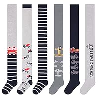 L&K-II 6er Kinder Jungen Strumpfhose Strickstrumpfhose mehrfarbig 2735 98-104