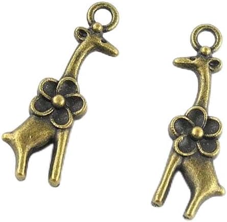 Jewelry Making Charms IU063 Sika Deer Ancient Bronze Retro Findings Bulk Pendant for Necklace Bracelets