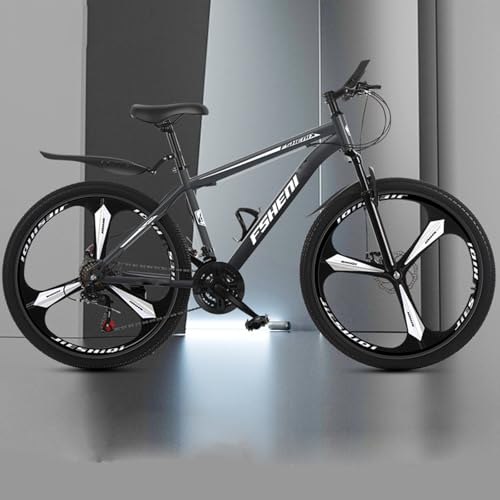 Bicicleta de Montaña de Aleación de Magnesio con Ruedas Integradas 21 Velocidades 24' y 26' Freno de Disco Doble Bicicleta de Carreras de Velocidad C 1,26 Inches